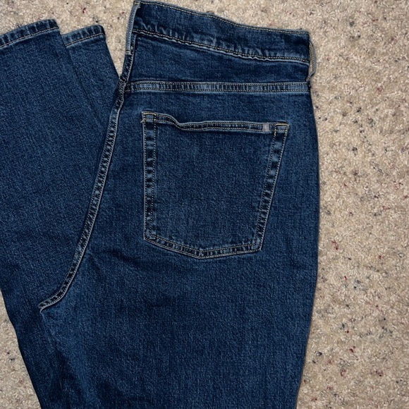 Everlane Blue Bootcut Jeans Cheeky Split Classic Style Size 33 - Picture 6 of 7